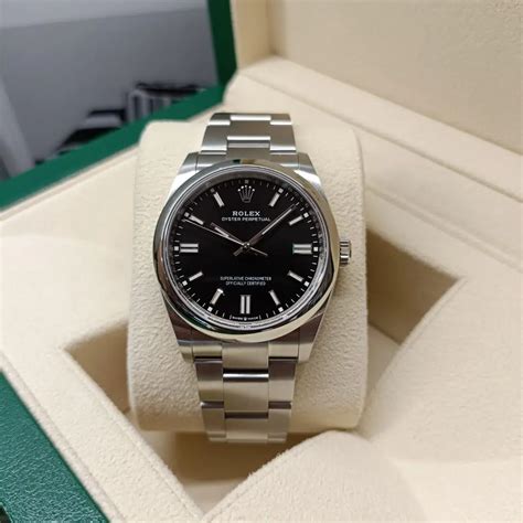 pulsera rolex negra|Rolex oyster perpetual caja.